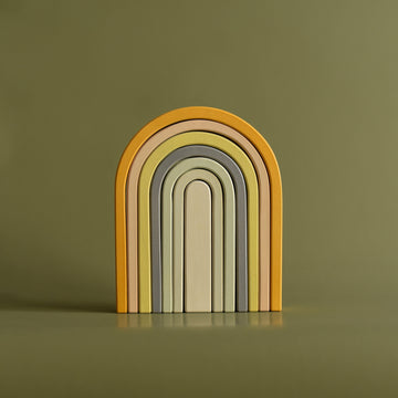 Min Min Copenhagen - Grote regenboog hout - Pastel